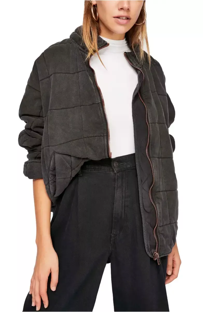 Giacca in maglia trapuntata Free People Dolman in nero