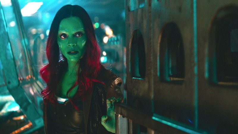   Zoe Saldana kaip Gamora"Avengers: Infinity War"