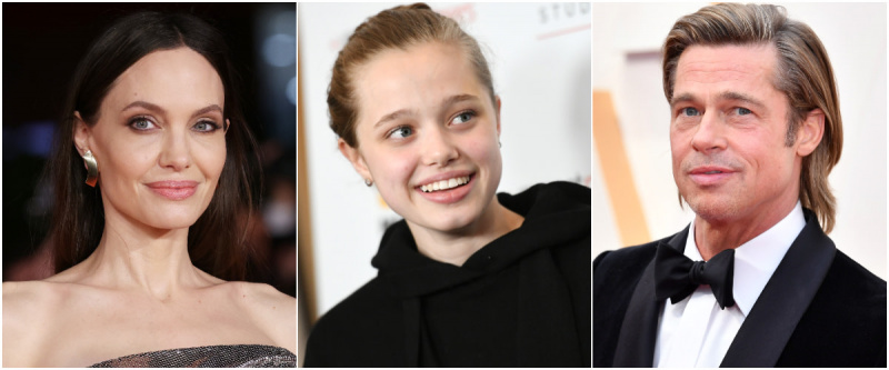 Angelina Jolie, Shiloh Jolie-Pitt ir Bradas Pittas