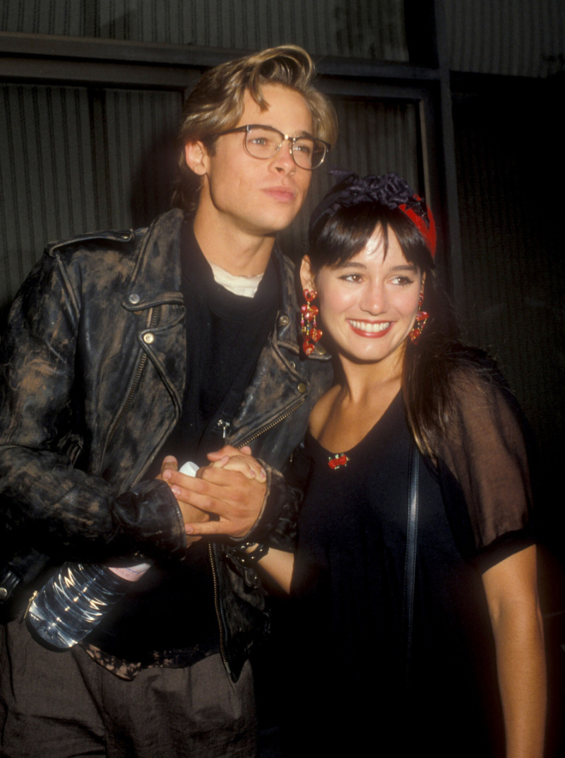   Brad Pitt og Jill Schoelen (Foto af Barry King/WireImage)