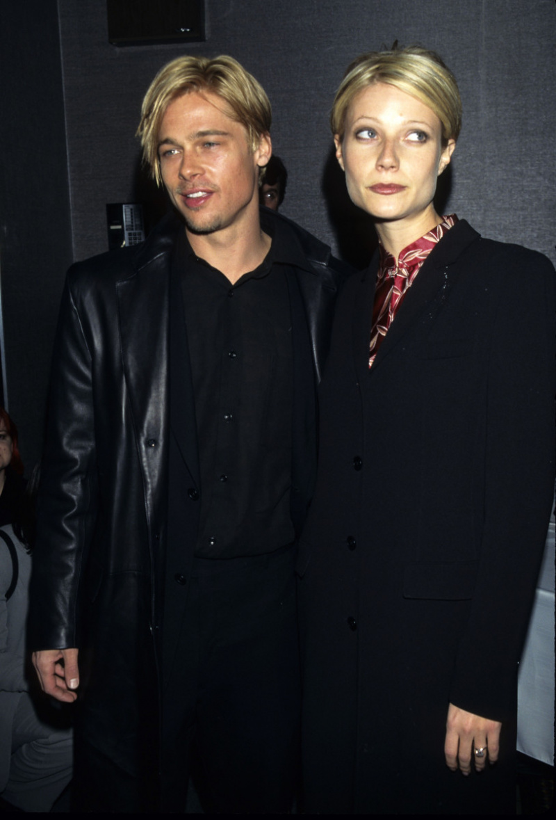   Brad Pitt og Gwyneth Paltrow under 'The Devil'.'s Own" Premiere at Cinema One in New York City, New York, United States. (Photo by Ke.Mazur/WireImage)