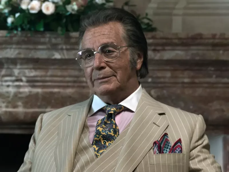 Das Vermögen von Al Pacino - Al Pacino als Aldo Gucci in"House of Gucci"