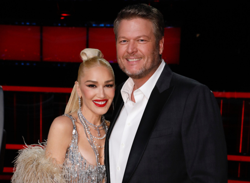   „The Voice“ – tiesioginis finalas, 1 dalis, 2220A serija – Nuotraukoje: (l-r) Gwen Stefani, Blake'as Sheltonas – (Nuotrauka: Trae Patton / NBC per „Getty Images“)