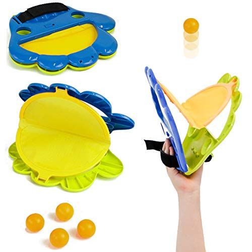 Taylor Toy Pop och Catch inomhus spel för barn - Hand Ping-Pong Launcher - Inomhus, Backyard & Beach Game - Kids Catch Game