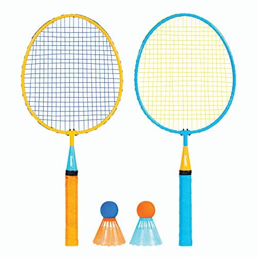 Franklin Sports Kids Badminton Set - Smashminton Set - 2 Player Youth Combo Set med Birdies