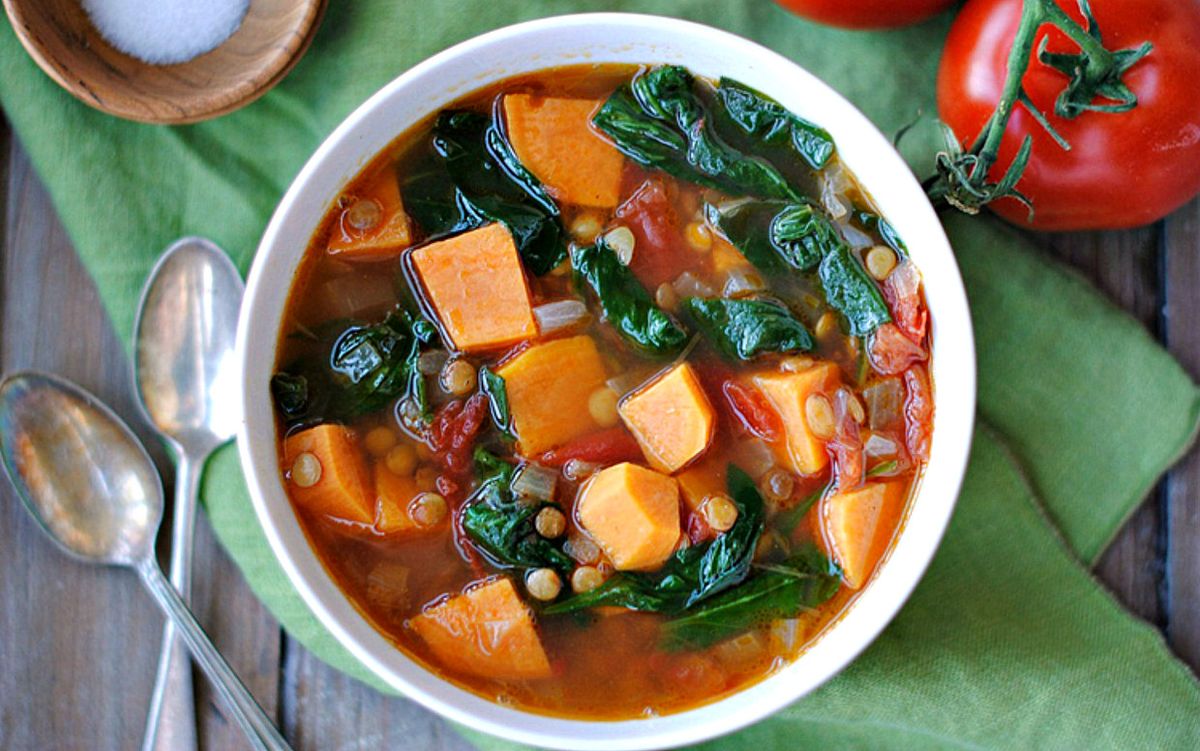Sopa Vegana De Camote