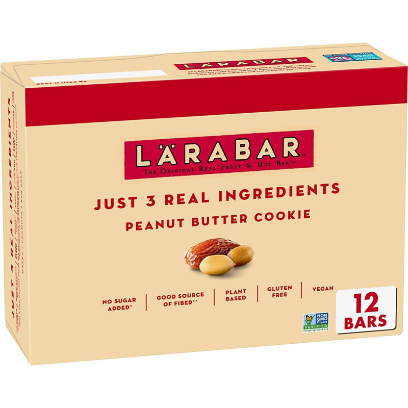   Larabar Fıstık Ezmeli Kurabiye, Glutensiz Vegan Meyve ve Fındık Barları