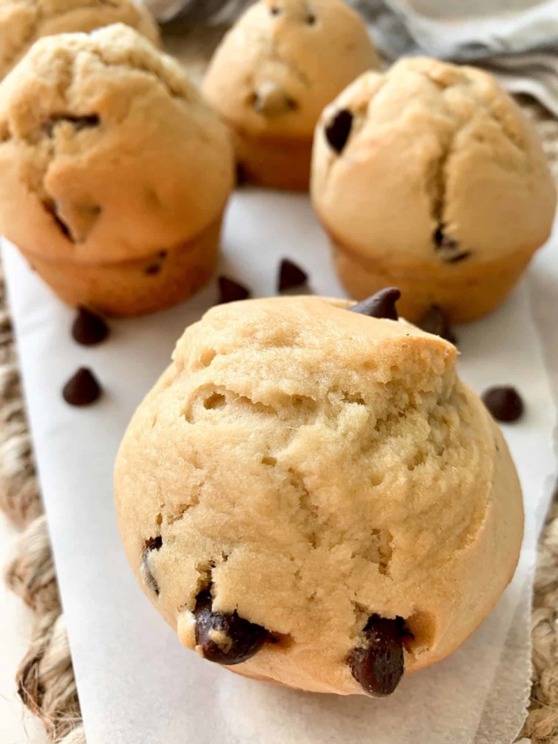  Schokoladenstückchen-Muffins ohne Ei