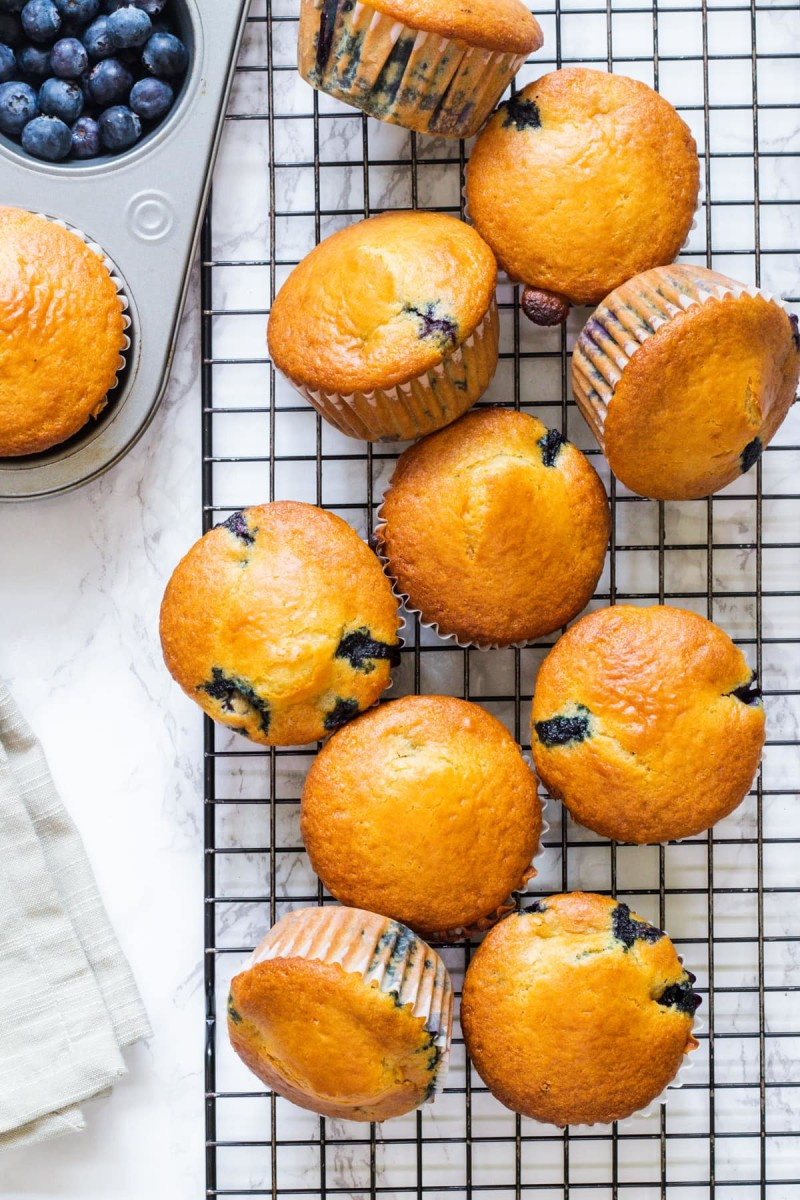   Heidelbeermuffins ohne Ei