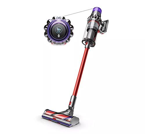 Belaidis dulkių siurblys „Dyson V11“, nikelio / raudonas