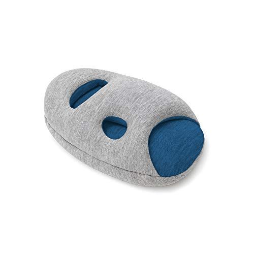 „OSTRICH PILLOW MINI“ kelioninė pagalvė lėktuvo galvai - Kelioniniai rankinių ir rankos atramų priedai, „Power Nap“ skrydžio metu ir rašomasis stalas - mieguistas mėlynas
