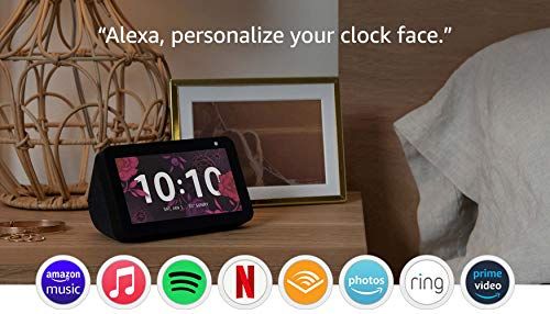 „Echo Show 5“ („1st Gen“, 2019 m. Leidimas) - išmanusis ekranas su „Alexa“ - palaikykite ryšį su vaizdo skambučiais - anglimi
