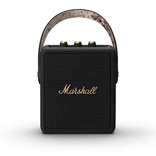 „Marshall Stockwell II“ nešiojamasis „Bluetooth“ garsiakalbis - juodas ir žalvarinis - „Amazon Exclusive“
