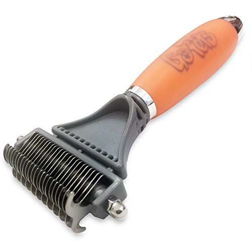 „GoPets Dematting Comb“ su dvipusiu profesionaliu grėbliu katėms ir šunims