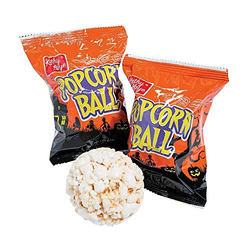 Halloween Popcorn Ballen (24 individueel verpakt) Halloween Snoep Snacks
