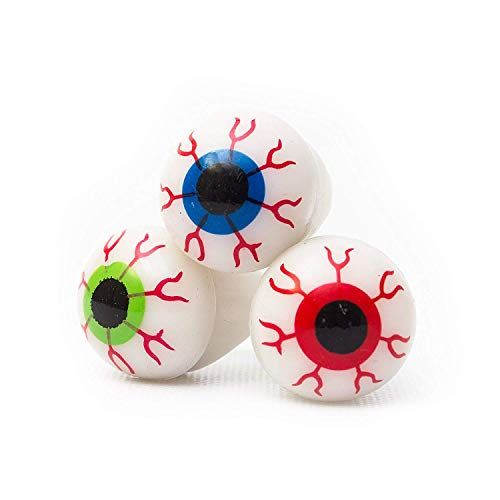 Fun Central 24 Pack - LED Light Up Jelly Eyeball Rings - Knipperende Ringen Halloween Decoratie en Feestartikelen