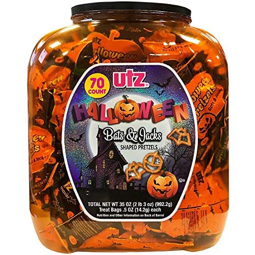 Utz Halloween-vormige pretzel-traktatievaten, 70 stuks
