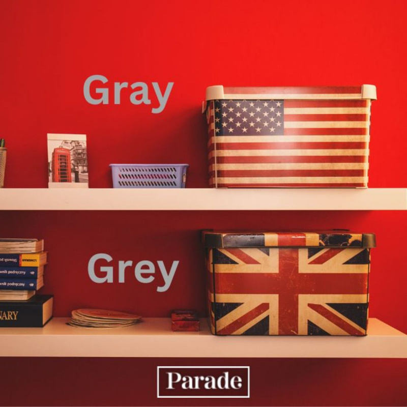 Amerika ve İngiltere'de Gri veya Gri yazım farkı