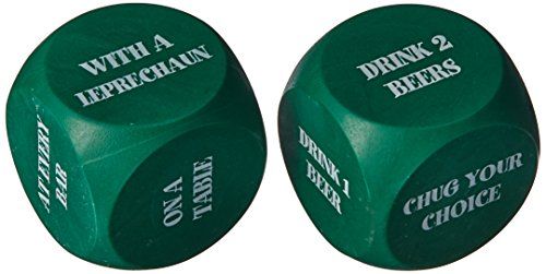 Beistle 30426 St. Patrick Entscheidungswürfelspiel, 2 Würfel pro Spiel