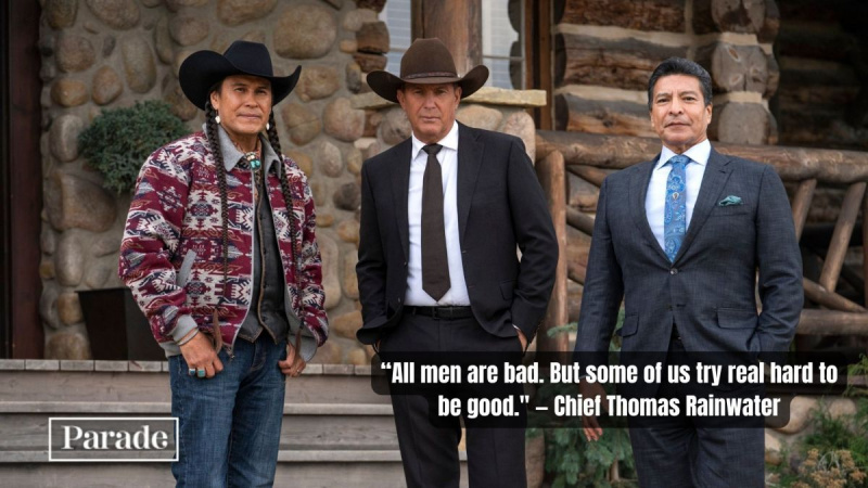   Chief Thomas Rainwater'ın en iyi Yellowstone çizgileri