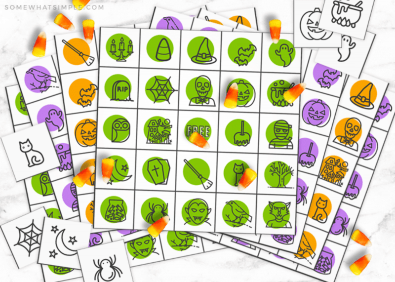   farvekodede gratis printbare bingokort