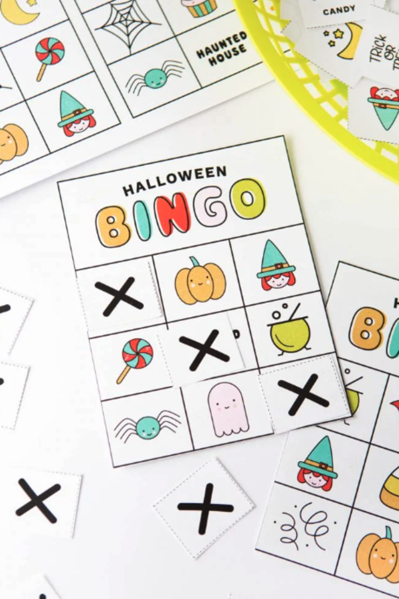   søde halloween bingokort