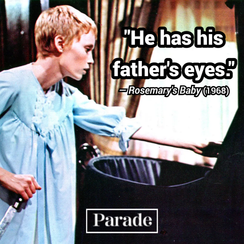Siaubo filmo citatos: „Jis turi savo tėvą's eyes." — Roman Castevet, "Rosemary's Baby" (1968)
