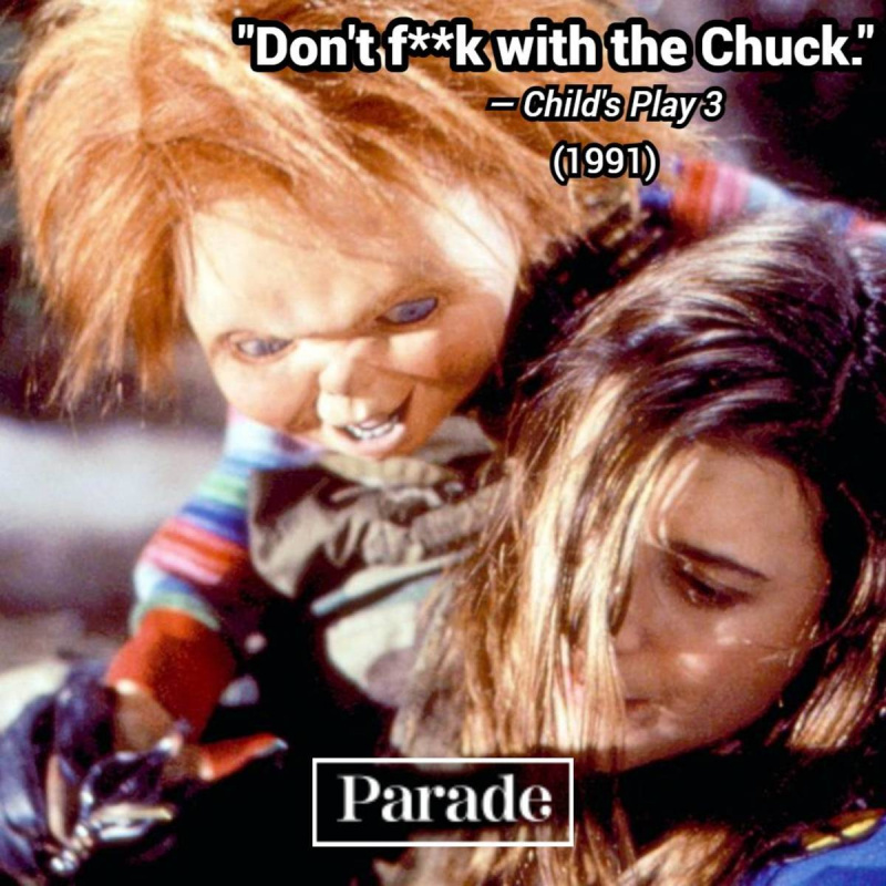 Siaubo filmo citata iš „Vaikas's Play 3" from Chucky doll