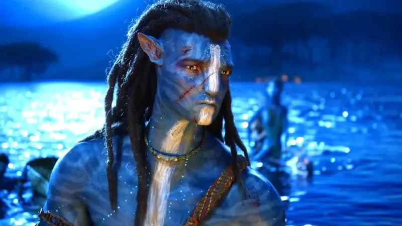   Sam Worthington como Jake Sully en"Avatar: The Way of Water." He will reprise the role in "Avatar 3."