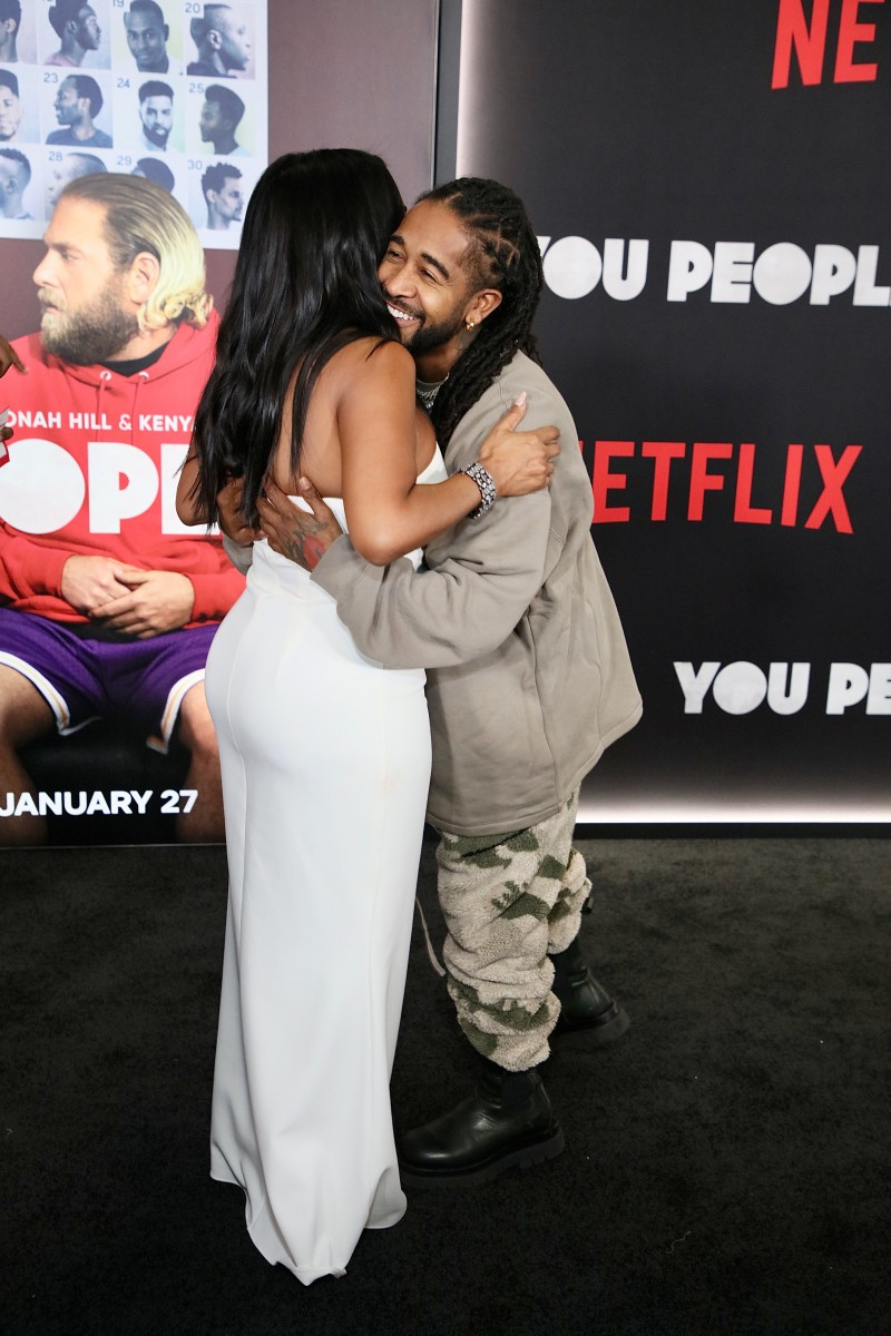  LOS ANGELES, Californien - 17. JANUAR: Nia Long og Omarion deltager i Los Angeles-premieren på Netflix's "You People" at Regency Village Theatre on January 17, 2019 in Los Angeles, California. (Photo by Robin L Marshall/WireImage)