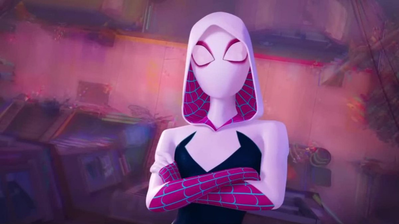 Хейли Стайнфелд озвучивает Гвен Стейси/Паука-призрака в"Spider-Man: Across the Spider-Verse" and "Spider-Man: Into the Spider-Verse."