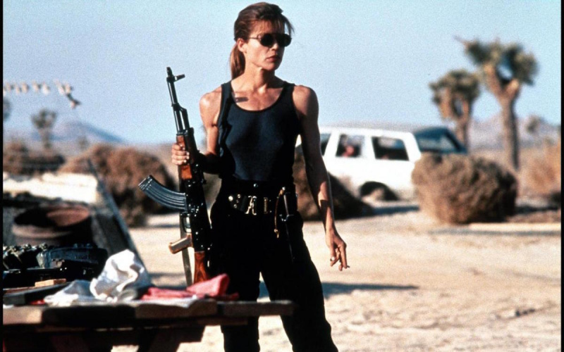   James Cameron-Filme:"Terminator 2: Judgment Day" starring Linda Hamilton