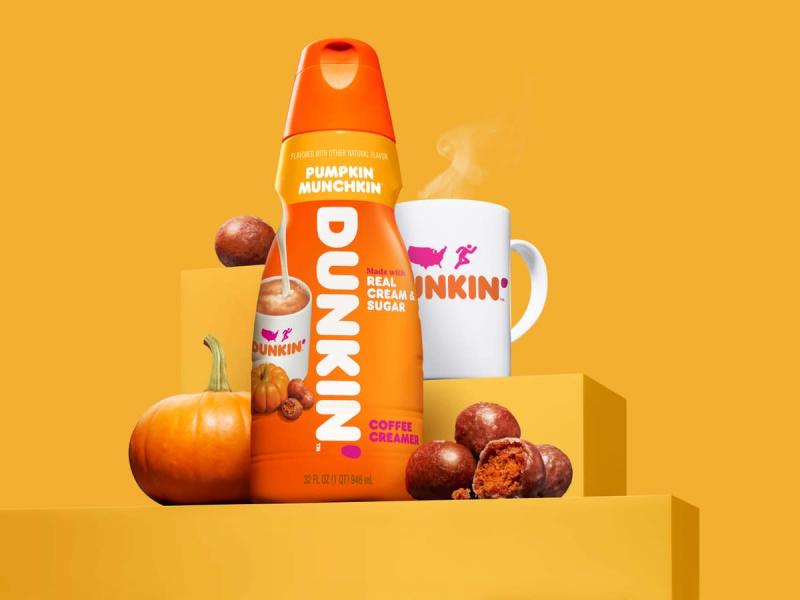 Dunkinas' pumpkin munchkin creamer