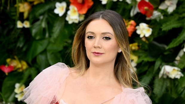  LONDON, ENGLAND - SEPTEMBER 07: Billie Lourd deltar i världspremiären av"Ticket to Paradise" at Odeon Luxe Leicester Square on September 07, 2019 in London, England. (Photo by Jeff Spicer/Getty Images for Universal)