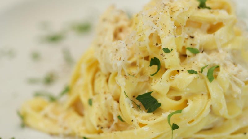   Beste recept voor pasta met kip Alfredo