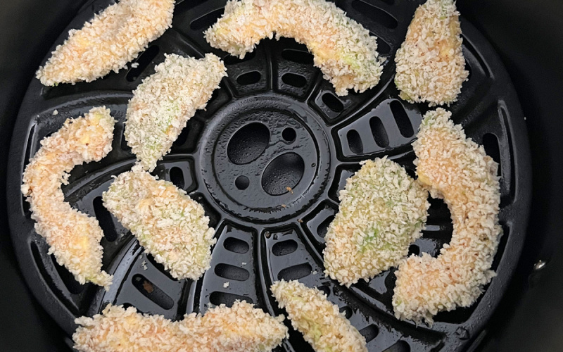   avocado frites i luftfriturekurv