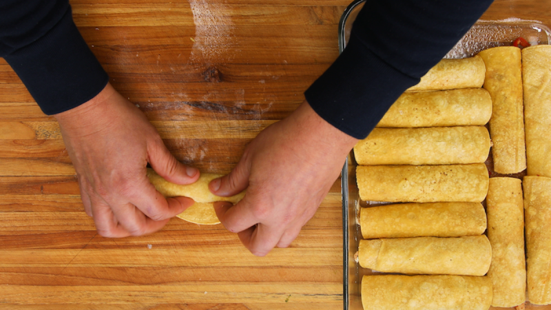   Kyckling Enchiladas Matlagning