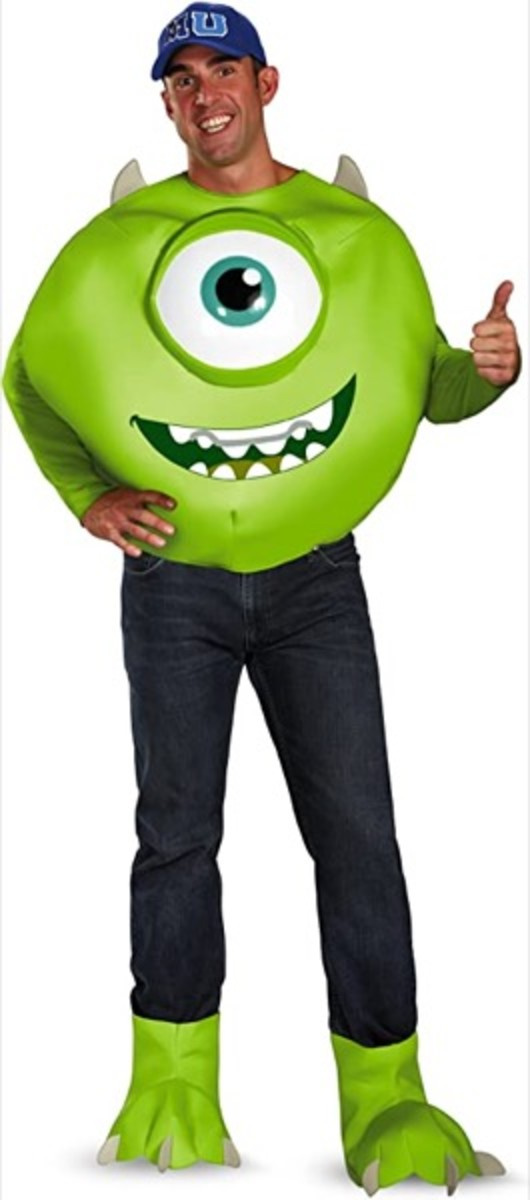 Disney förklädnad män's Disney Pixar Monsters University Mike Deluxe Costume