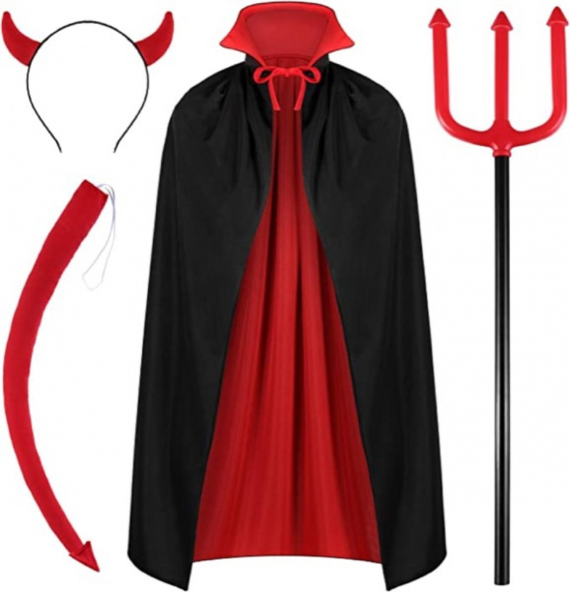 WILLBOND 4-pack Halloween Devil kostymset