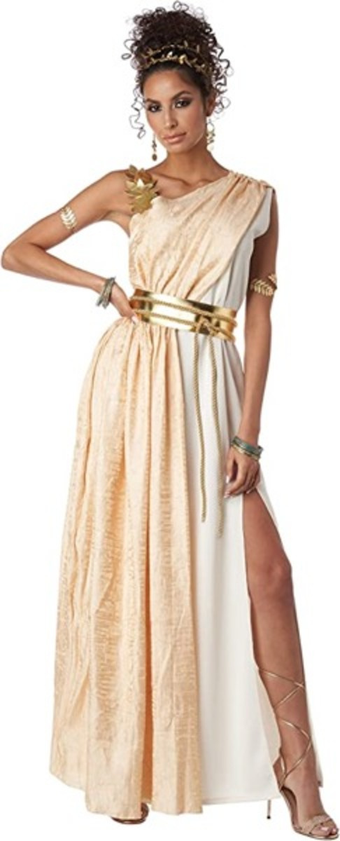 Gyllene gudinna kvinnor's Mythology Adult Costume