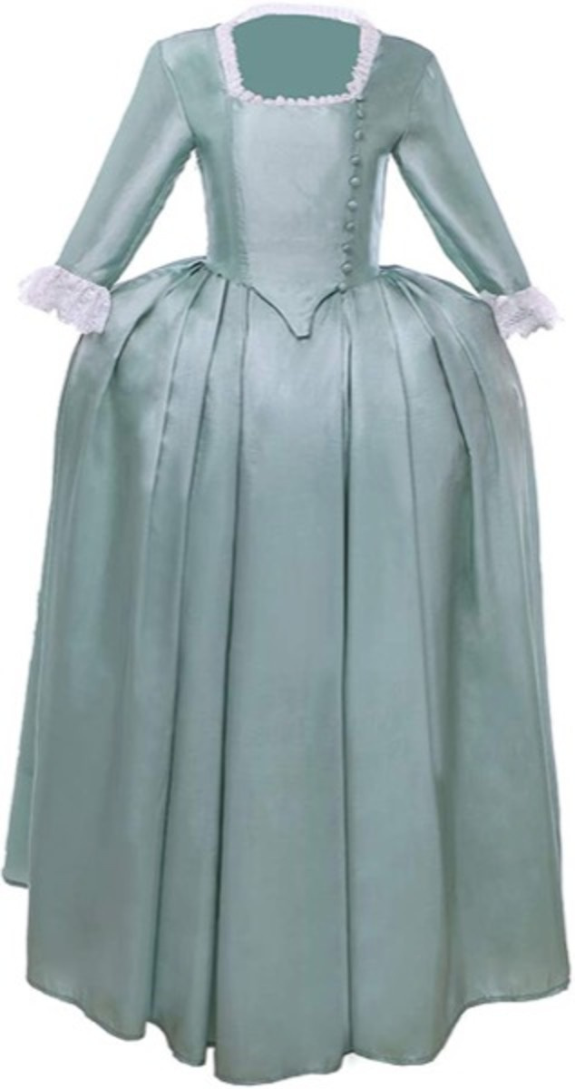 1791's Lady Women's Elizabethan Dress Marie Antoinette Musical Hamilton Costume Vintage Dress