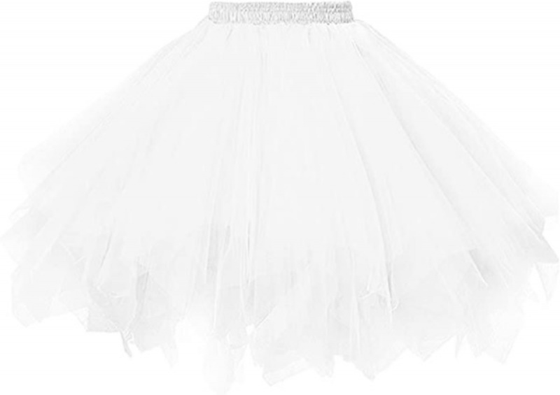Dressever Vintage 1950-tal Kort Tyll Underkjol Balett Bubble Tutu