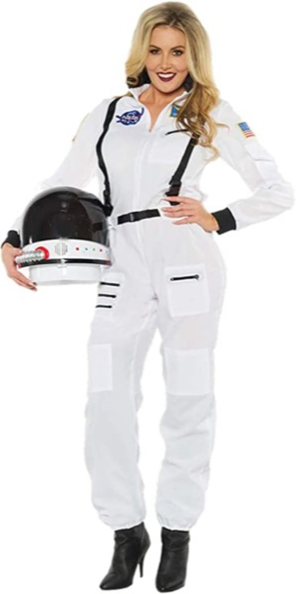 UNDERHYDD Kvinnor's Classic Astronaut Costume- Female Astronaut