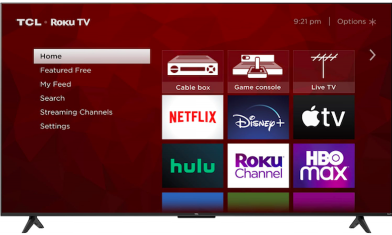   55 colių TCL Class 4 serijos „Roku Smart TV“.