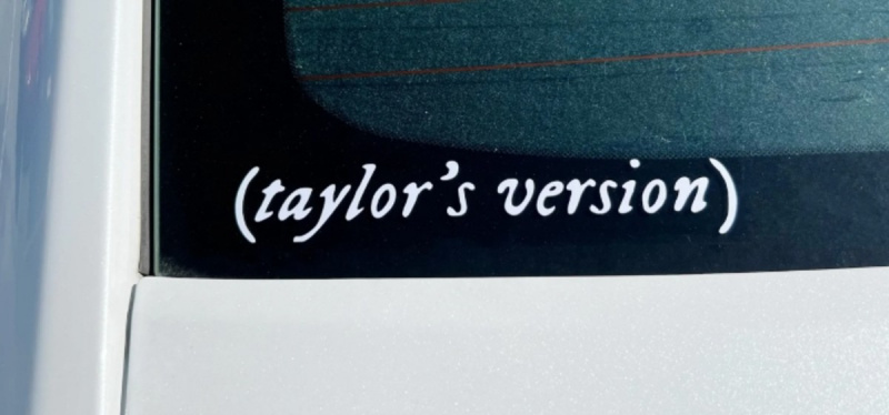 Taylor's Version Car Decal