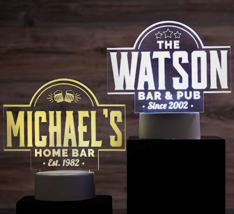 The Bar Personalisiertes LED-Schild