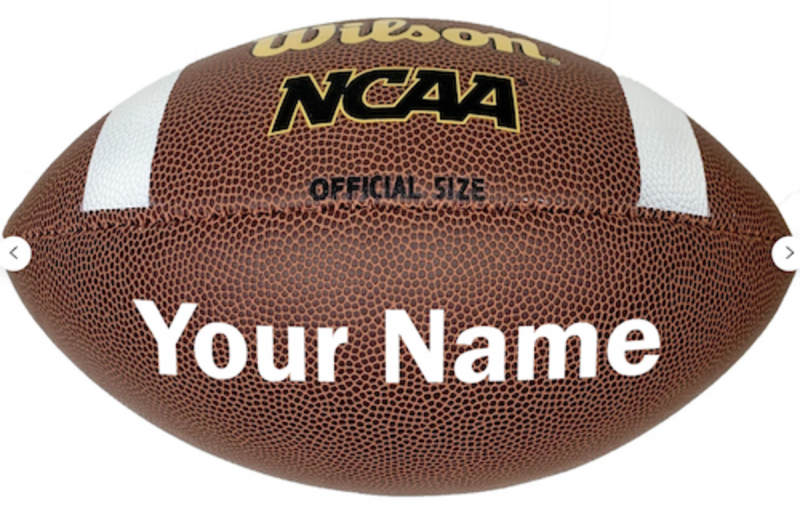 Kundenspezifischer personalisierter Wilson NCAA-Fußball