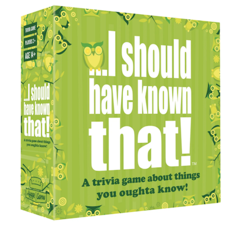 Ich hätte dieses Party Trivia Kartenspiel kennen sollen,