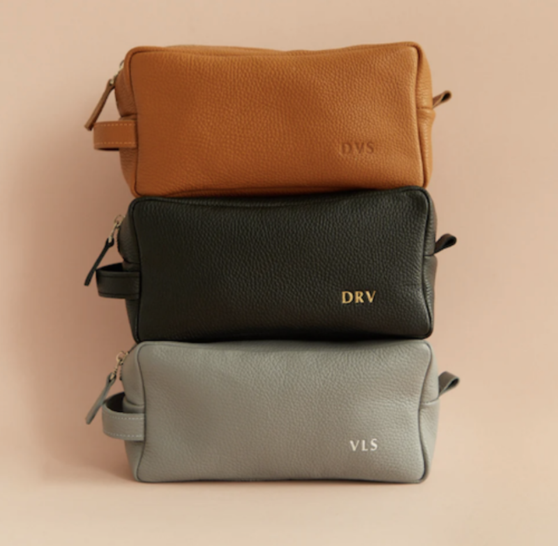 personalisierte Ledertasche