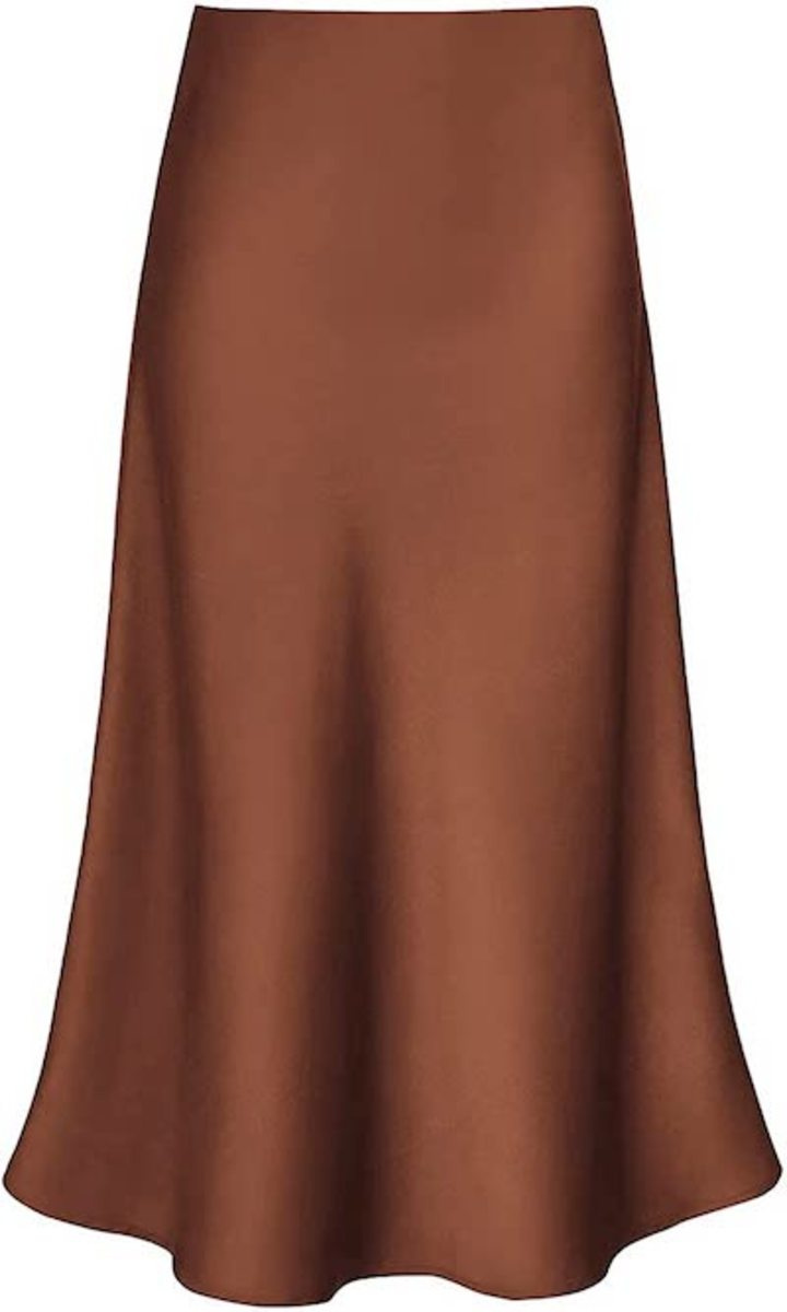   Moteriškos moterys's Flared Casual A-Line Midi Skirt